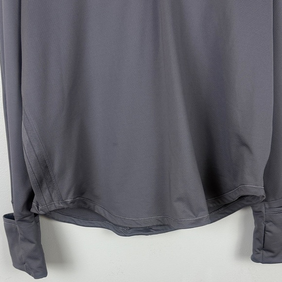 Athleta x Allyson Felix Heather Gray Quarter-Zip Long Sleeve Top Size XL - Picture 9 of 12